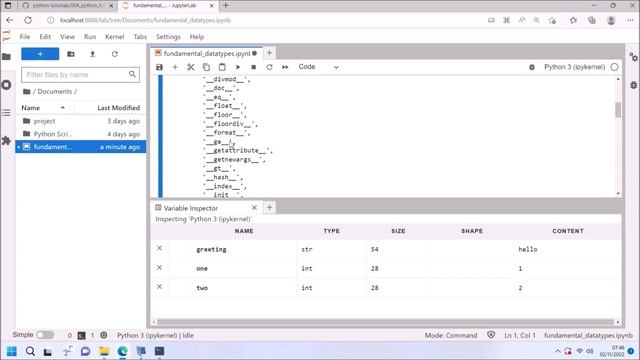 Python Introduction and Fundamental Datatypes (JupyterLab IDE) смотреть онлайн