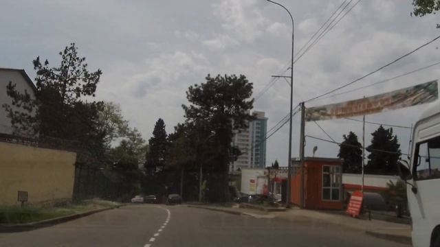 Обзор района Бытха в Сочи. Улица Бытха. Дорога по району Бытха в Сочи. смотреть онлайн