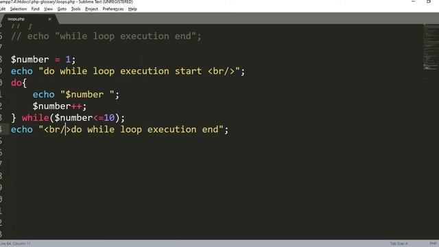 PHP Do While Loop & use of Conditional Statements in Hindi смотреть онлайн