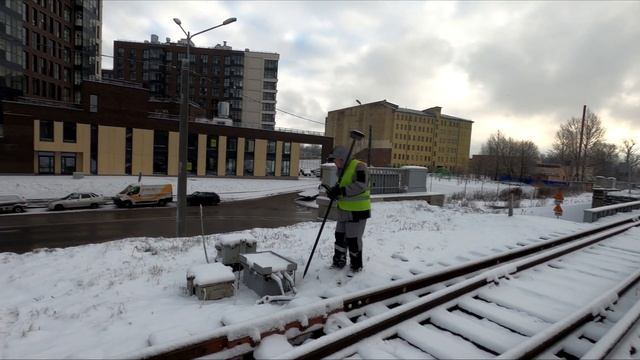 Сложные 4 гектара топосъёмки с новыми технологиями. GS18I в работе смотреть онлайн