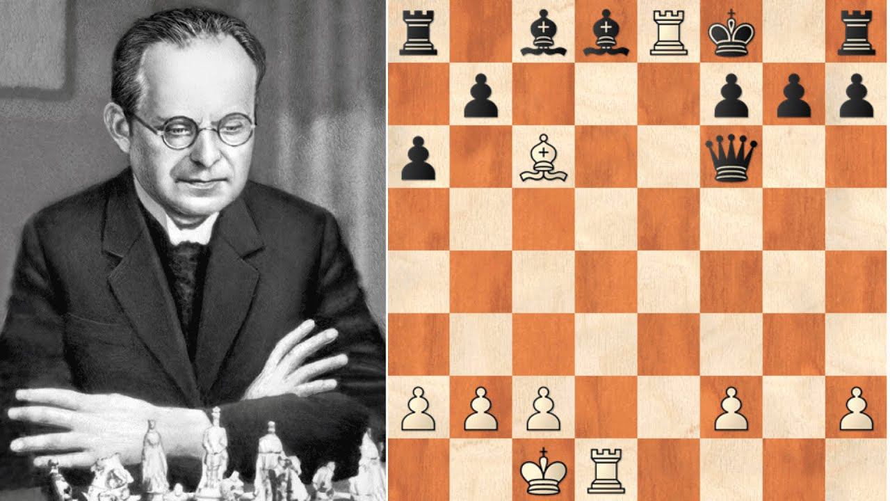 Шахматный шедевр от Нимцовича! Красивая шахматная комбинация смотреть онлайн