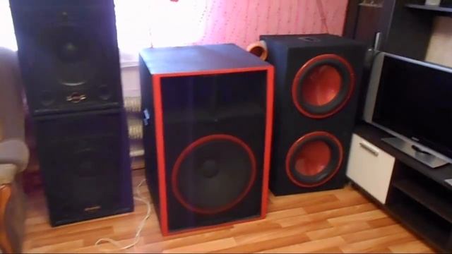 Как звучит мощный концертный НЧ на 18" с СЧ и ВЧ/Полный комплект♫ смотреть онлайн