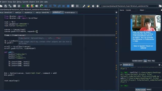 Listbox Scrollbars | Building Software in Python| Part 7 смотреть онлайн