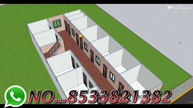 सबसे शानदार किराये का मकान ,33 Room का Boys Hostel Design,30x60 Hostel Planing,3D House Elevation смотреть онлайн