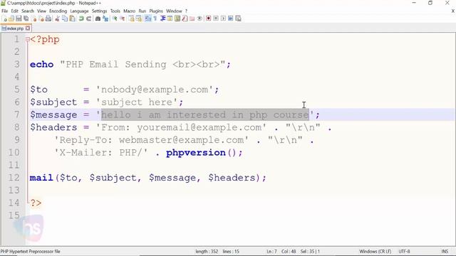 how to send an email using php | send an email using php | email sending form | Harisystems смотреть онлайн