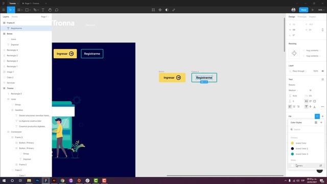 Curso de Figma - Crear una barra de navegación "navbar" con Figma смотреть онлайн