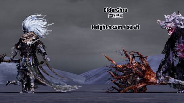 DarkSouls3 Monster & NPC Size Comparison (다크소울3 몬스터 크기비교) (feat. DLC)