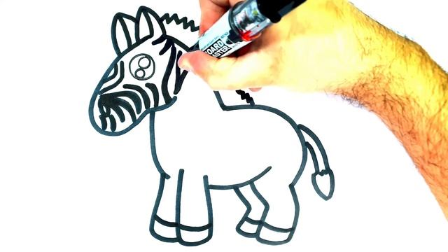 Zebra schnell zeichnen lernen ♥ how to draw a zebra ♥ как се рисува зебра смотреть онлайн