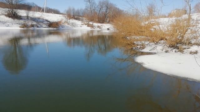 Пора блеснить! Река Упа в районе Водного, открытая вода 24,03,2021г без монт HD смотреть онлайн