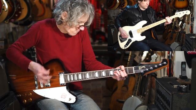 2016 Gibson Firebird V and a 2016 American Fender Jazz Bass -Cheap Trick Dream Police смотреть онлайн