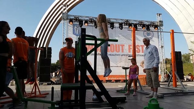 World Workout Records Championship 2018 34 отжимания брусья Васильченко Настя 7 лет DIPS смотреть онлайн