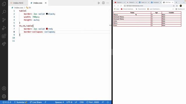Full stack development Tamil | Table Styling | Full stack tutorial in Tamil | Learn CSS in Tamil смотреть онлайн