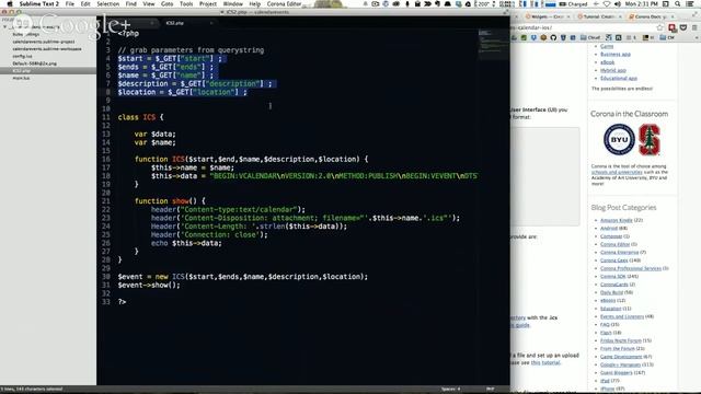 Corona Geek #91 - Exploring Composer GUI Beta, iOS Calendar Events, and Social Sharing Panels смотреть онлайн