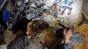 Замена сальника генератора на GYRO X-2   4 такта