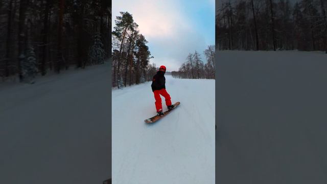 #insta360 #360 #360video #vr #winter #forest #snowboarding #завялиха2024 #горнолыжка #сноуборд