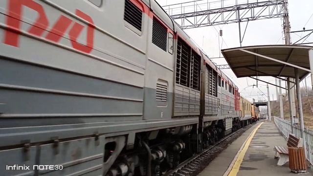 2.11.2023. (Приветливый 'Фантомас'). '2ТЭ116-1442' с модулем сопровождения и ВПРМ 'ПМА-С-10'. смотреть онлайн