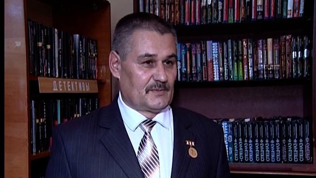 Присвоение имени Александра Кердана библиотеке в Коркино смотреть онлайн