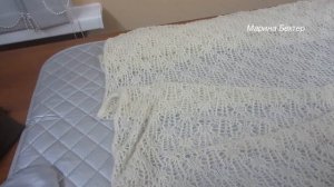 Как отпарить ажурный палантин после стирки #маринабехтер