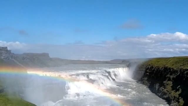 Водопад Gullfoss Золотой водопад Исландия Золотое кольцо Iceland смотреть онлайн