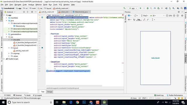 Android Tutorial Basic (2019) Using Java - Day 1 - Overview смотреть онлайн