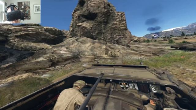 TANK COMMANDER IN VIRTUAL REALITY (War Thunder HTC Vive Gameplay) смотреть онлайн