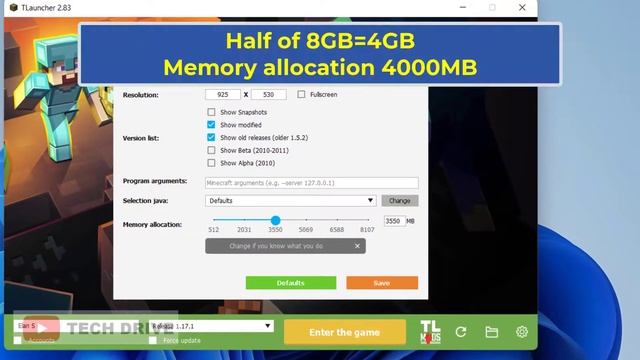 Tlauncher - How to Fix Memory Allocation Problems in Minecraft | Working For Low End Device Also ! смотреть онлайн