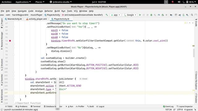 50.File Sharing Feature | Music Player Application | Android Development Kotlin in Hindi смотреть онлайн