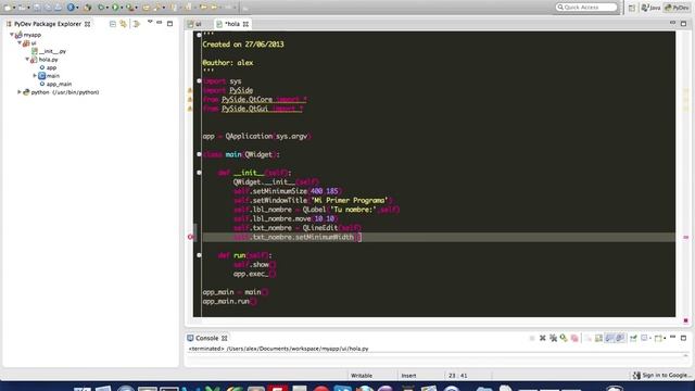 Videotutorial No.3 Python + PySide [ QLineEdit , QPushButton y Connects ] смотреть онлайн