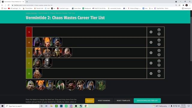 Vermintide 2 - Best Chaos Wastes Career Tier List смотреть онлайн