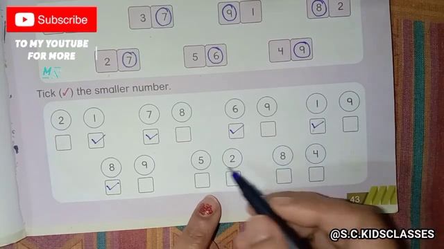 Maths class 1|| Bigger and smaller number||Ascending and descending order|| @sckidsclasses смотреть онлайн