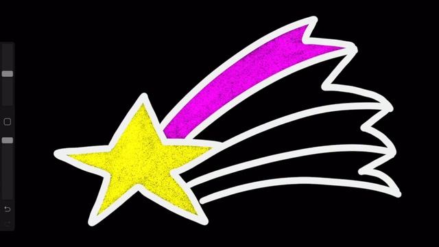 Glitter Star Drawing and Coloring for kids / Раскраски малышам / Как нарисовать звезда смотреть онлайн