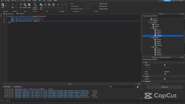 Делаю настройки графики | Roblox Studio смотреть онлайн