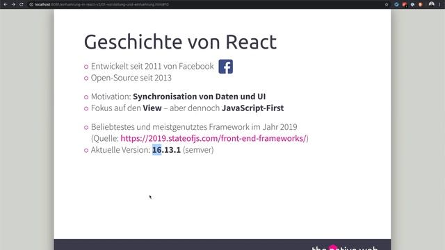 Was ist React? // deutsch смотреть онлайн