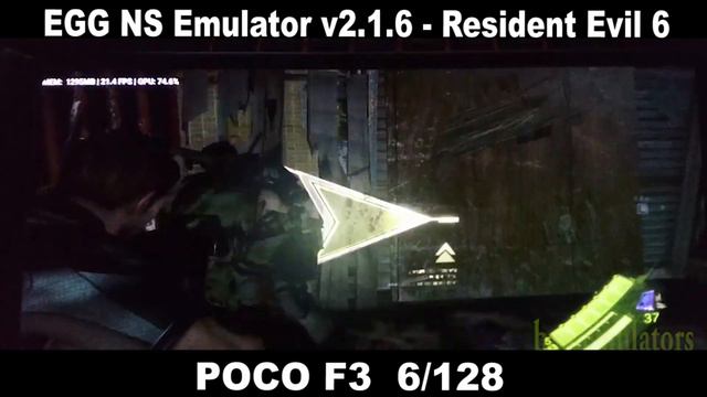 2.1.6 Resident Evil 6 EGG NS Emulator on Poco F3 6/128 - Emulator for Android смотреть онлайн