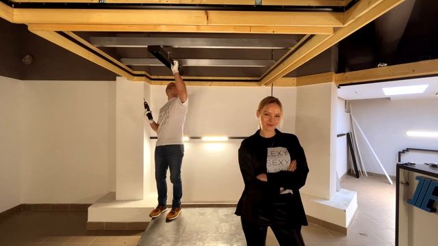 Скрытый карнизный п образный профиль Flexy GARDINA2 05 для натяжного потолка смотреть онлайн