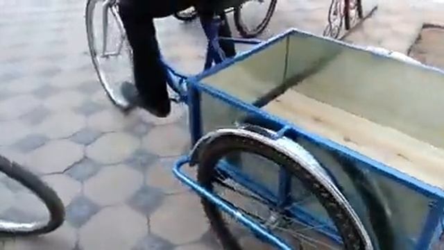 Трехколесный грузовой велосипед смотреть онлайн