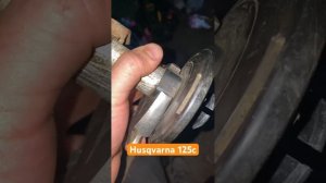 Замена снятие головки триммера Husqvarna 125c