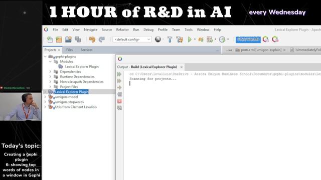 Creating a Gephi plugin #6- displaying the top words from the nodes in a window in Gephi смотреть онлайн