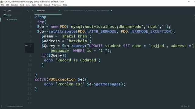 (5/8) PHP PDO Tutorials Update And Delete Data In Urdu/Hindi смотреть онлайн