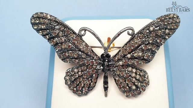 Бижутерия брошь Бабочка смотреть онлайн