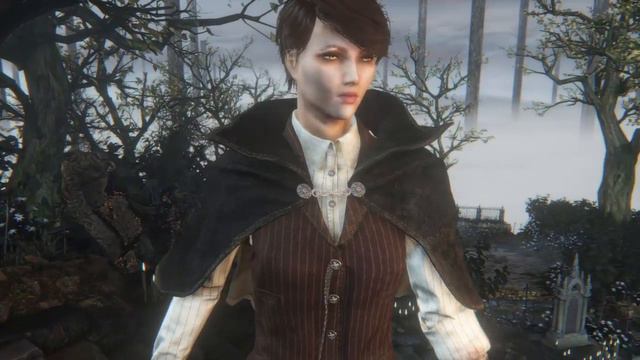 Bloodborne Character Creation Fem Short Brown Hair In-Game Appearance смотреть онлайн