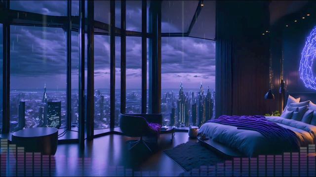 Listening To Cyberpunk Ambient Music To Relax Before Bed