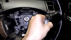 Снятие руля Nissan Primera P12 рестайлинг