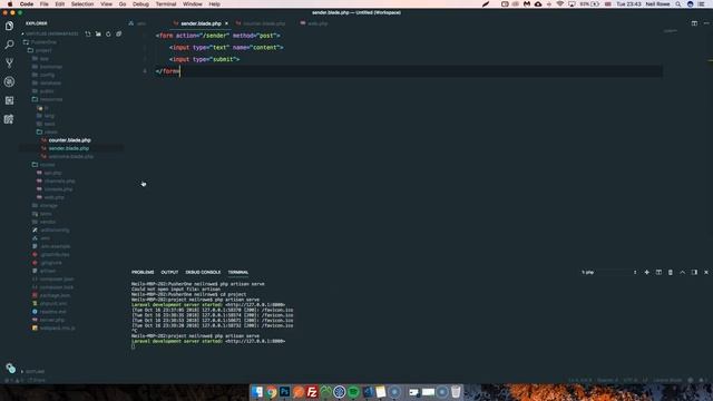 REALTIME web apps with Pusher & Laravel смотреть онлайн