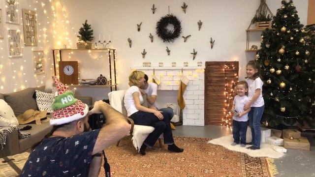 Студийная новогодняя фотосъёмка! Бэк. смотреть онлайн