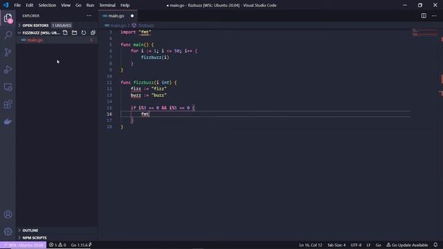 FizzBuzz in Go (Short code-along) смотреть онлайн