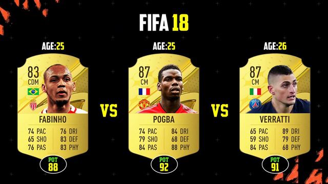 Fabinho vs Verratti vs Pogba | FIFA EVOLUTION | FIFA 12 - FIFA 23 | смотреть онлайн