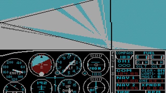 PC Booter Game: Microsoft Flight Simulator (v2.0) (1984 Microsoft) смотреть онлайн
