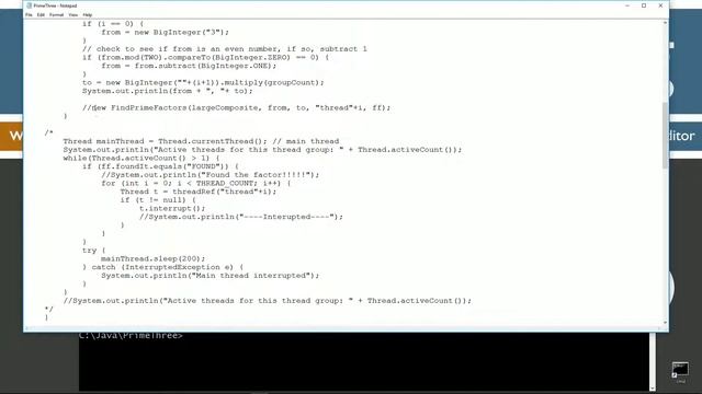 Learn Java Programming - BigInteger .isProbablePrime() Part 3 Multithreading Tutorial смотреть онлайн