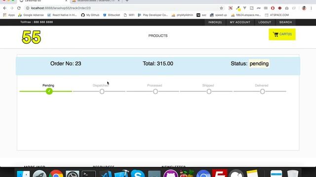 #32 LaraShop55 || Track Orders || Update Status || Shopping cart website in Laravel and ajax смотреть онлайн